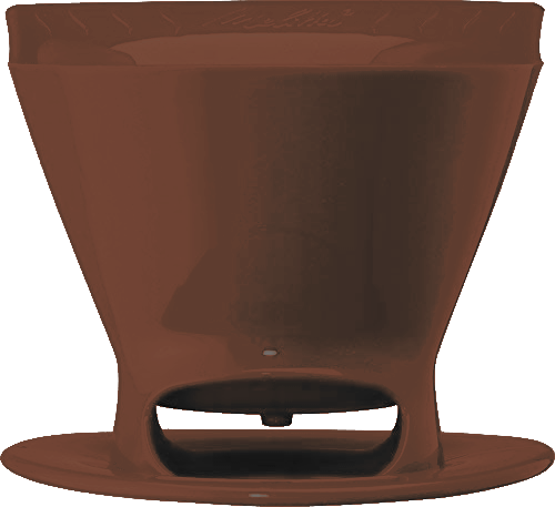 brown pour-over cone