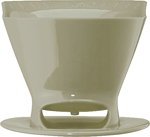 cream pour-over cone