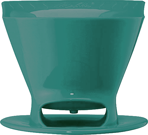 teal pour-over cone